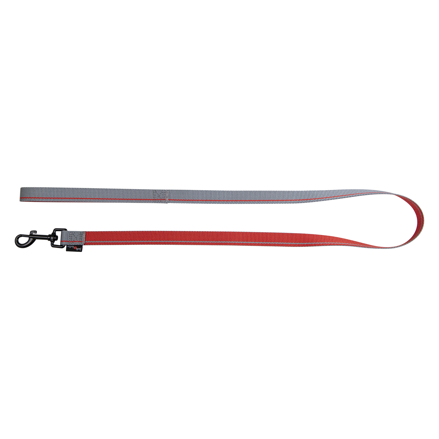 Jack and Vanilla Leiband House of Colors Stripe - 20mmx120cm - Grijs/Rood