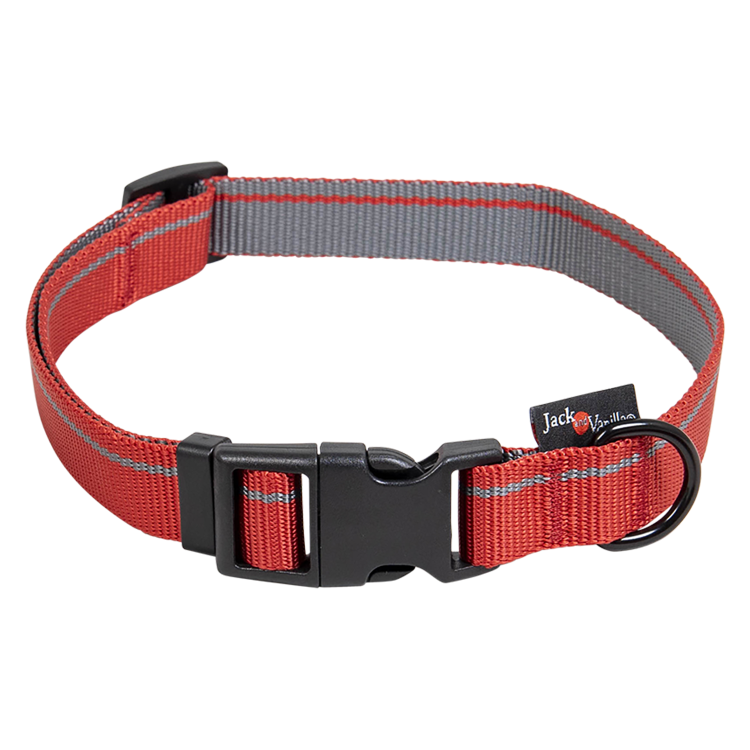 Jack and Vanilla Halsband House of Colors Stripe - 20mmx39-65cm - Rood