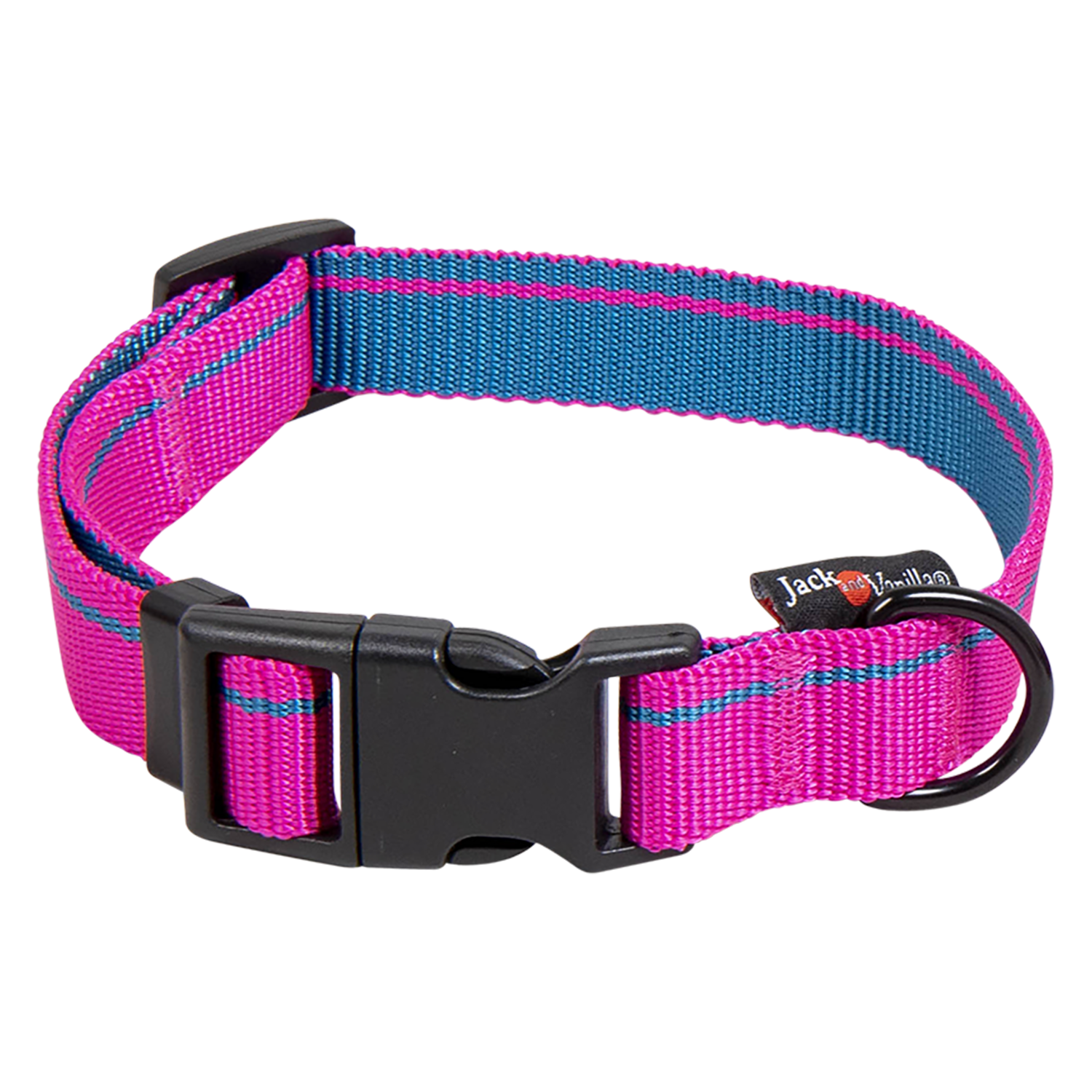 Jack and Vanilla Halsband House of Colors Stripe - 20mmx31-47cm - Roze