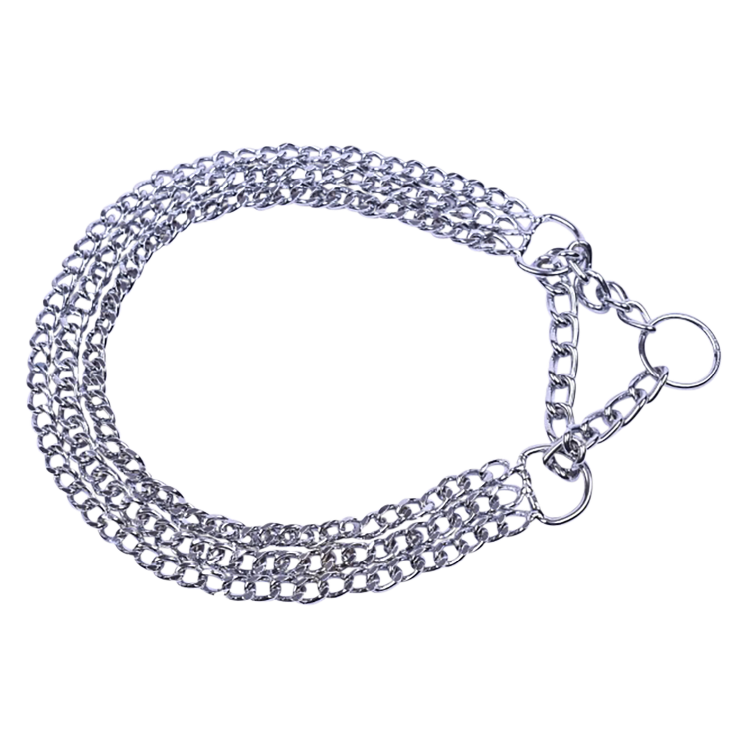 Jack and Vanilla Sliphalsband ketting Timeless Greased Leather - 2,5mmx65cm - Verchroomd