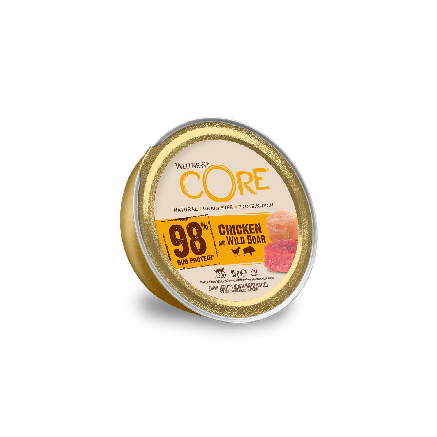Wellness Core natte kattenvoeding met 98% vlees voor katten