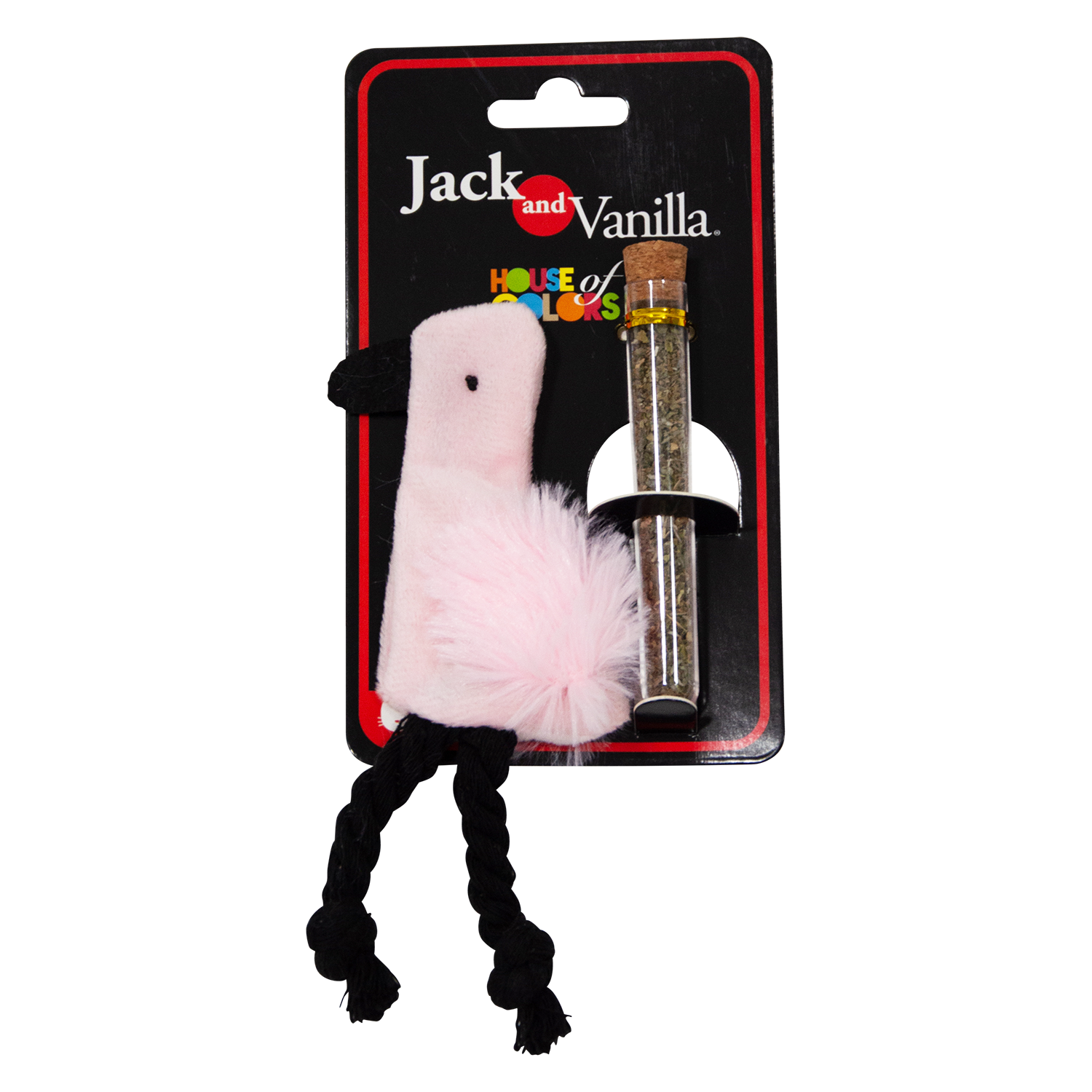 Jack and Vanilla Kattenspeeltje House of Colors Cat Toys - 10.5x4.5x4.5CM - Roze