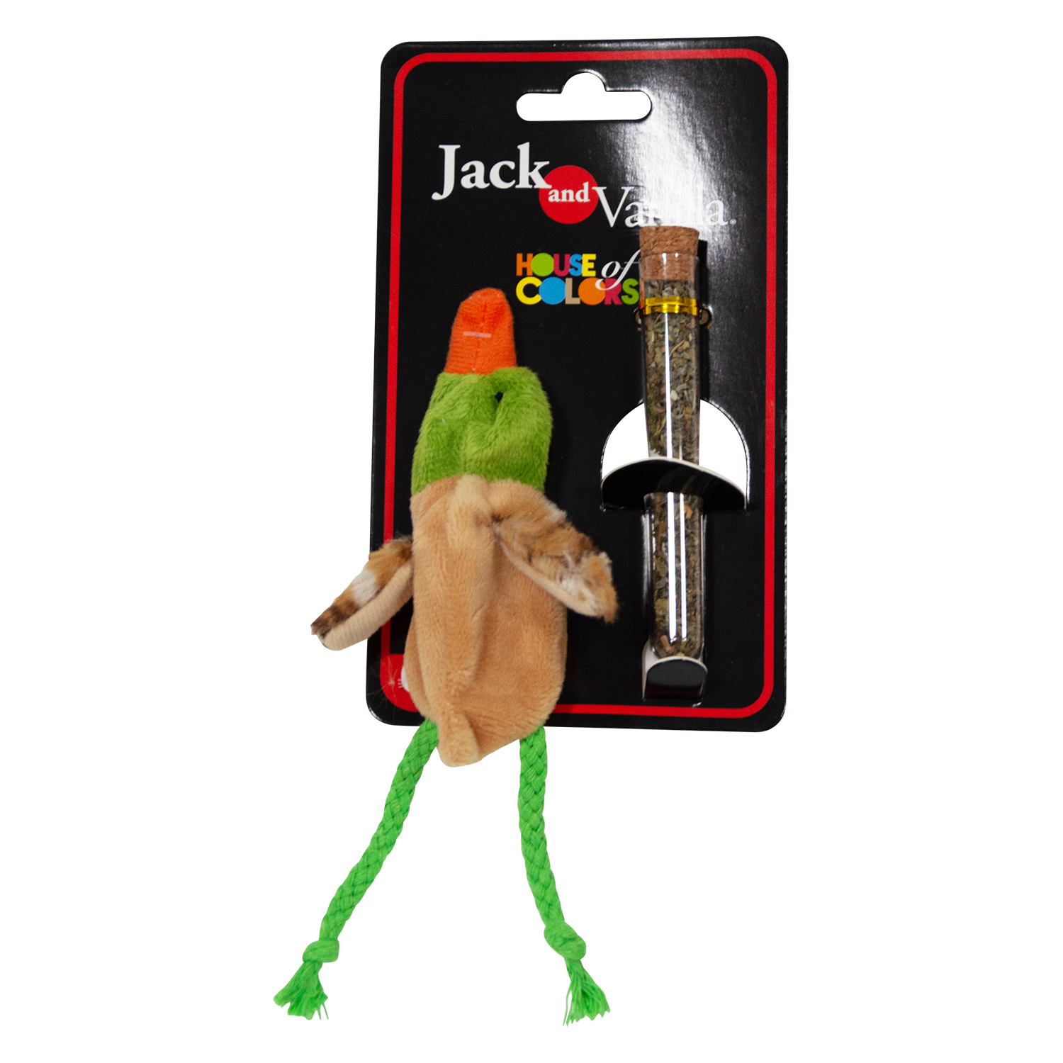 Jack and Vanilla Kattenspeeltje House of Colors Cat Toys - 10.5x4.5x4.5CM - Meerkleurig