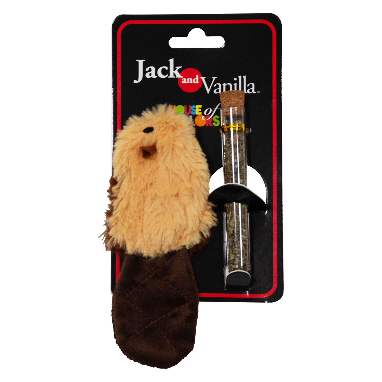 Jack and Vanilla Kattenspeeltje House of Colors Cat Toys - 10.5x4.5x4.5CM - Bruin