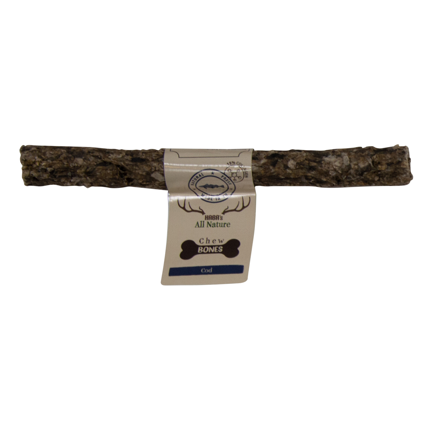 Haba's Snacks All Nature Chewbones - Kabeljauw - XS