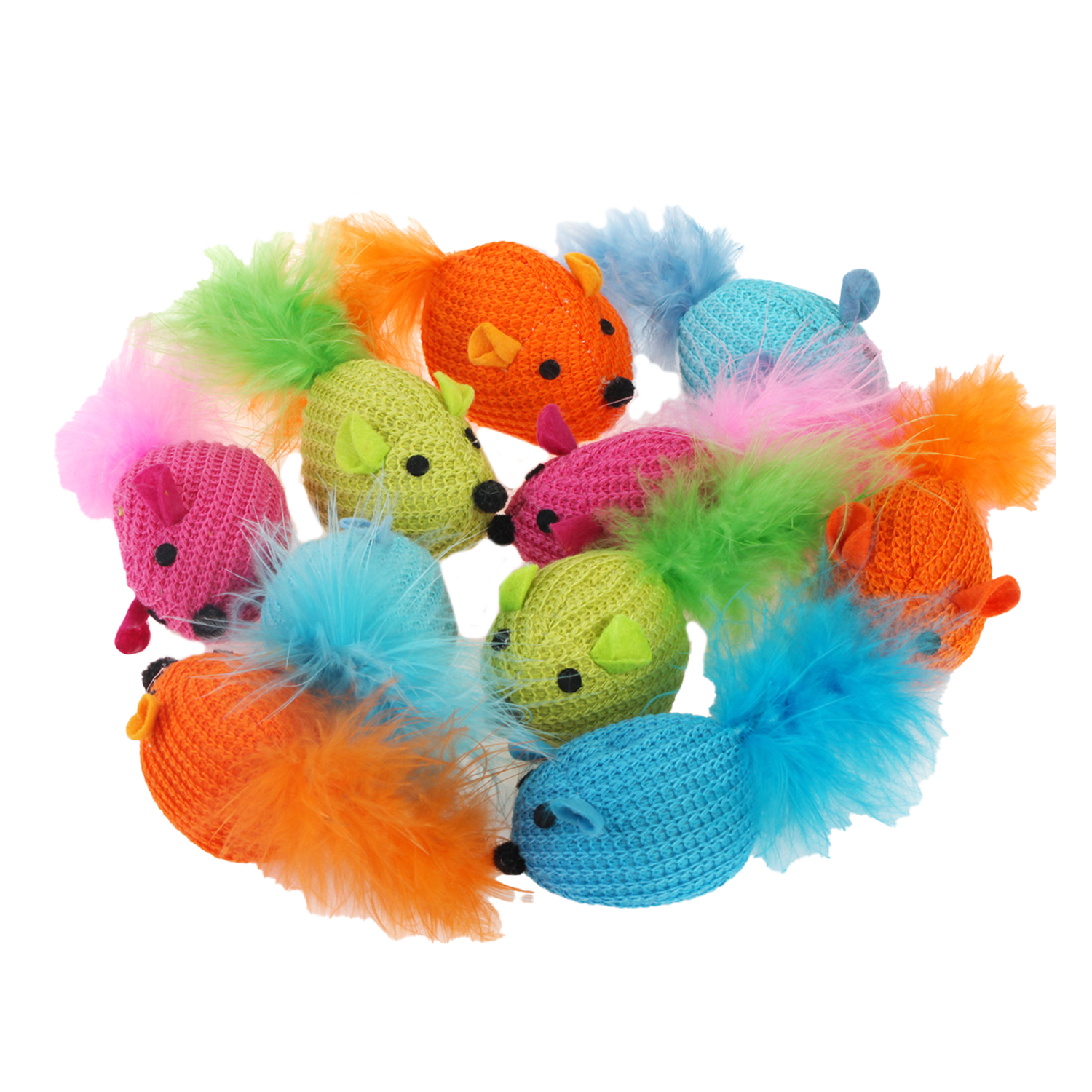 Jack and Vanilla Kattenspeeltje House of Colors Cat Toys - 5x14x5cm - Meerkleurig