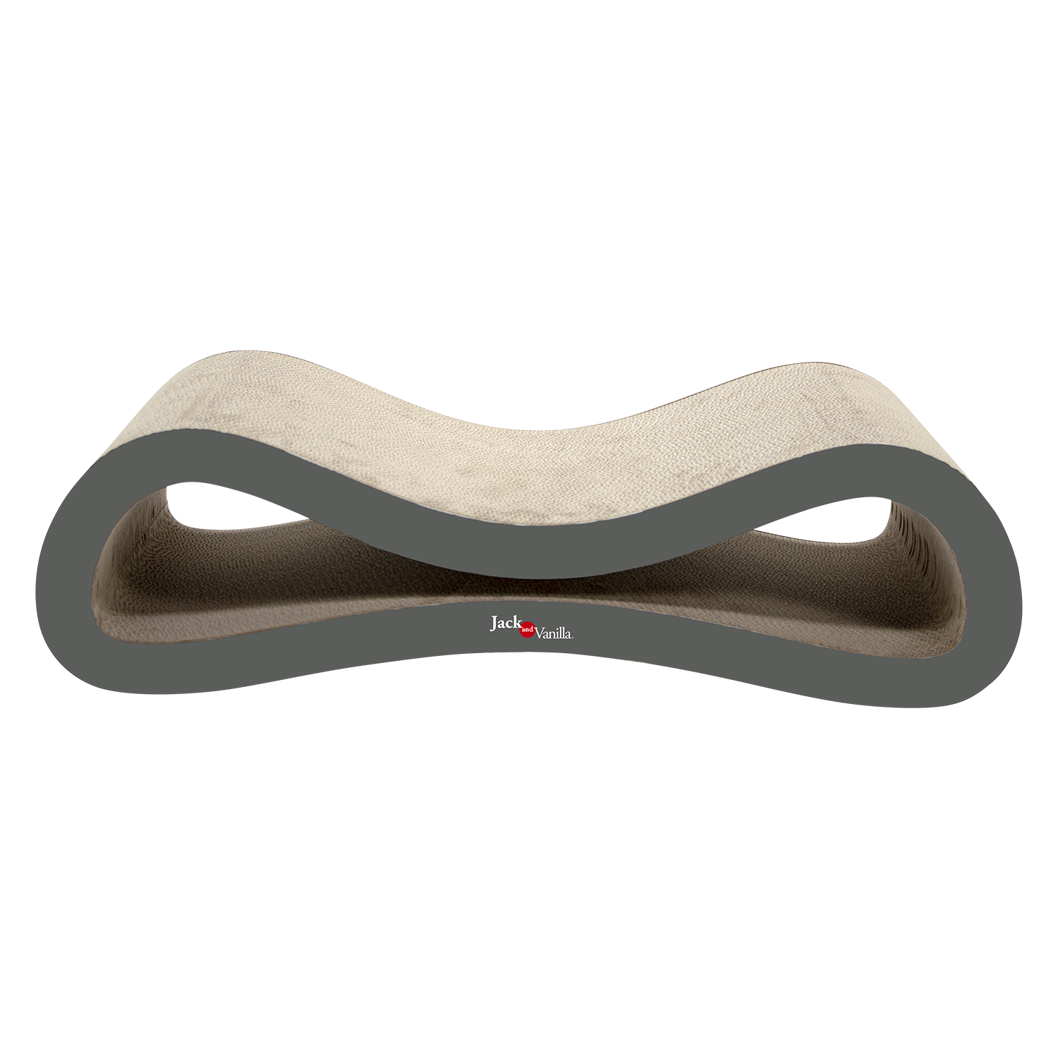 Jack and Vanilla Krabplank Timeless Scrattoos - 70x27x20cm - Grijs