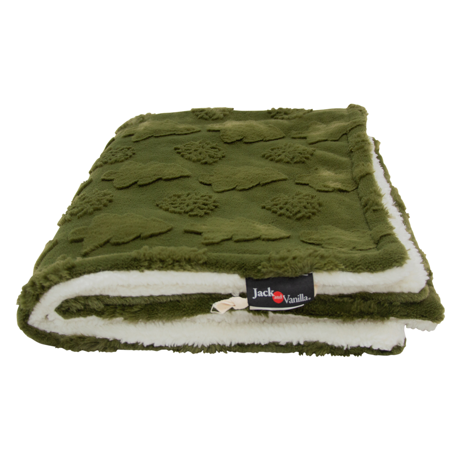 Jack and Vanilla Deken Home Sweet Home Christmas - 100x72x1 - Dennengroen