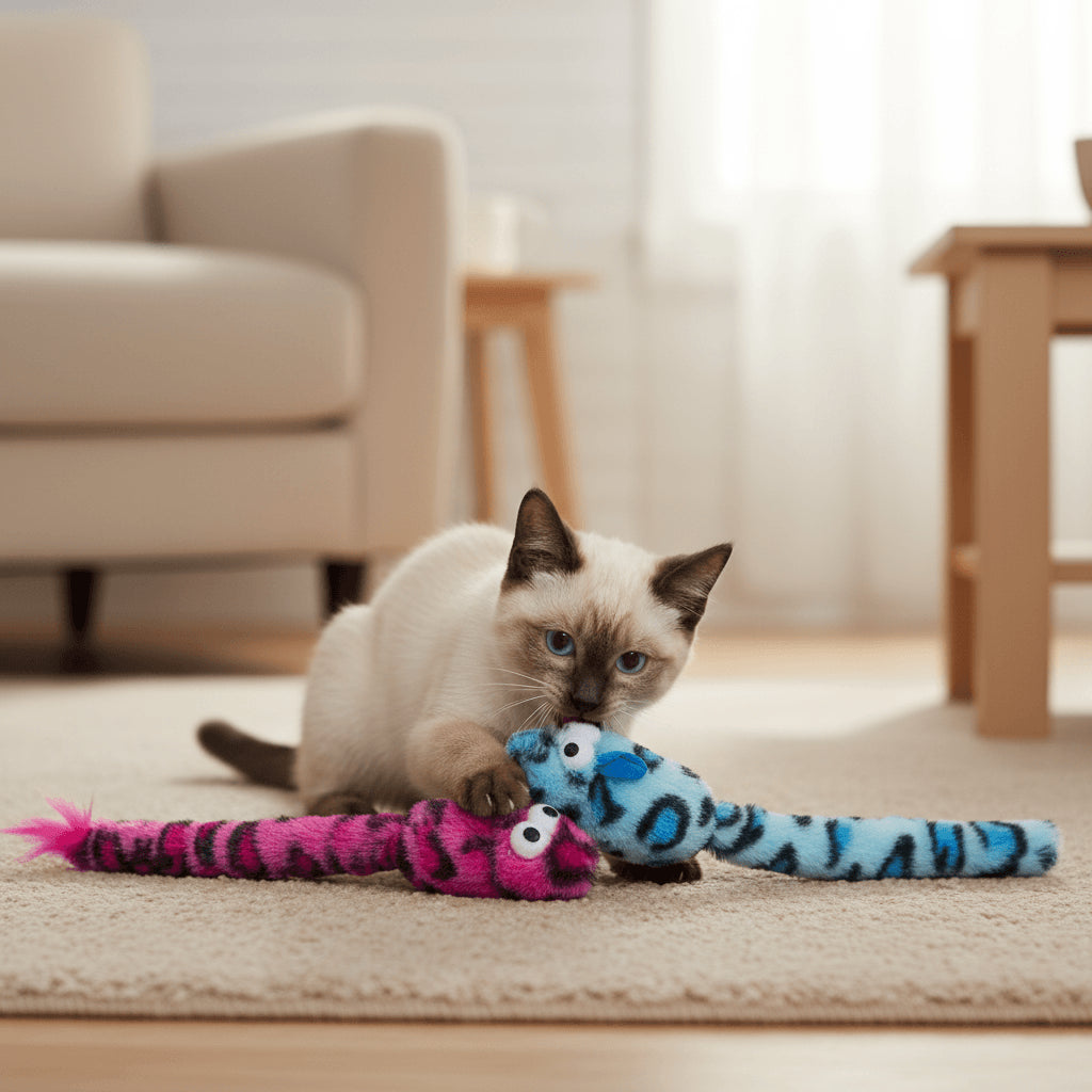 Jack and Vanilla Kattenspeeltje House of Colors Cat Toys - 33cm - Roze/Paars