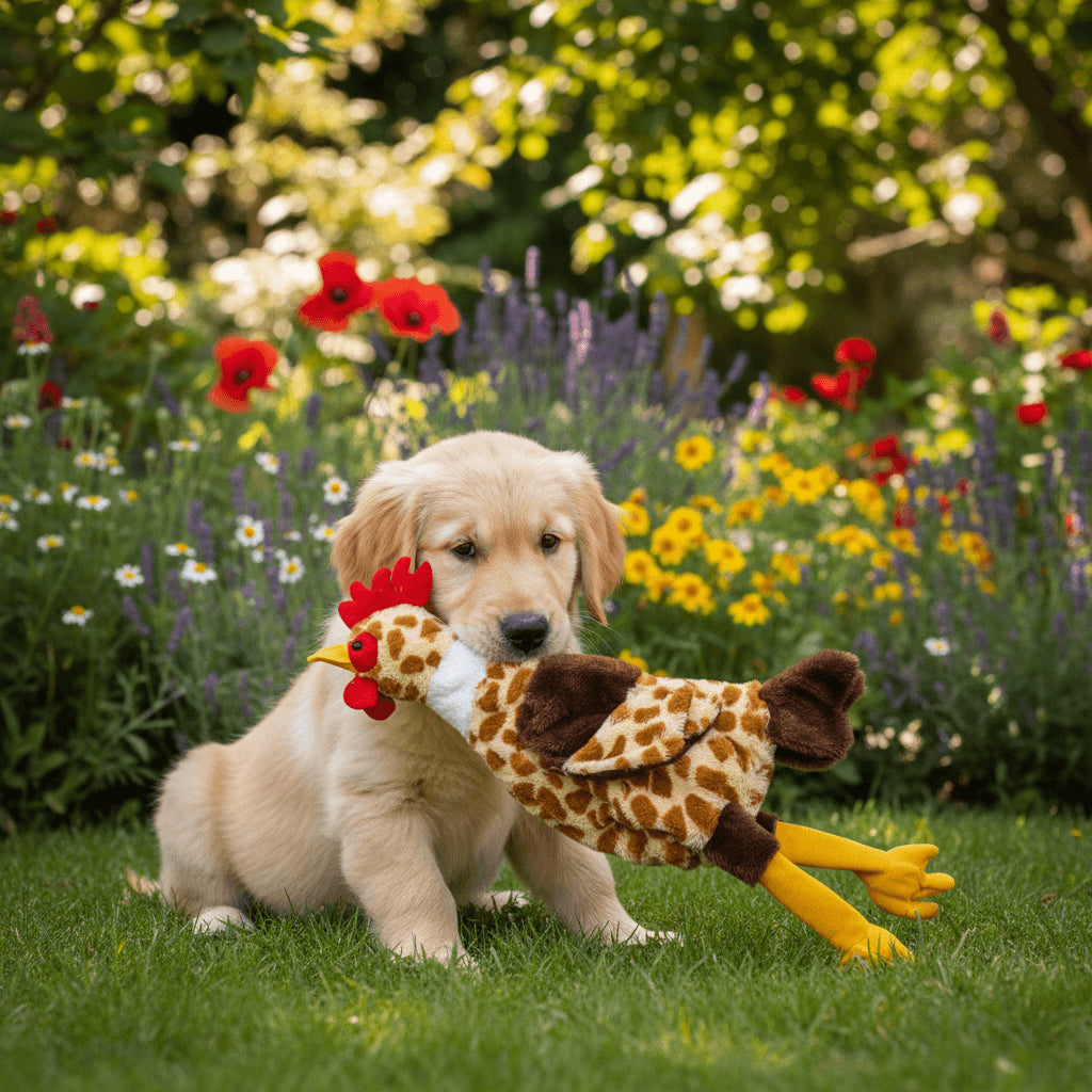 Jack and Vanilla Hondenspeeltje Home Sweet Home Flatties - 50cm - Bruin
