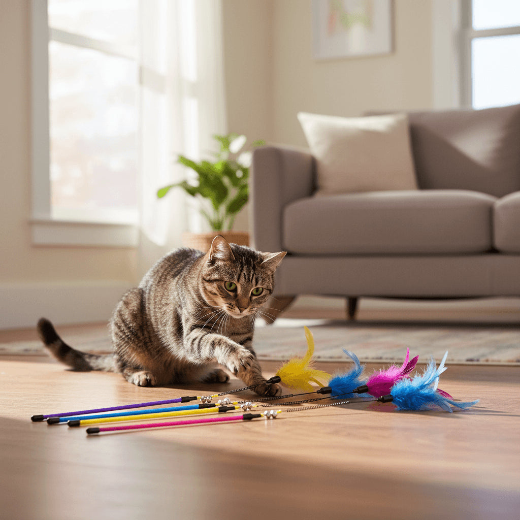 Jack and Vanilla Kattenspeeltje House of Colors Fun Danglers - 46cm - Assorti