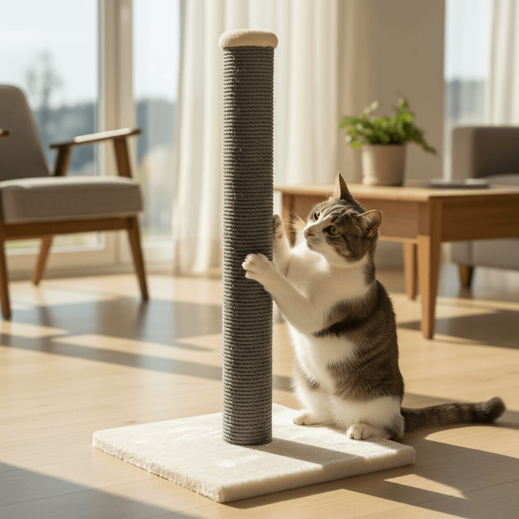 Jack and Vanilla Krabpaal Timeless Cat Trees (Home) - 40x40x80cm - Crème/Grijs