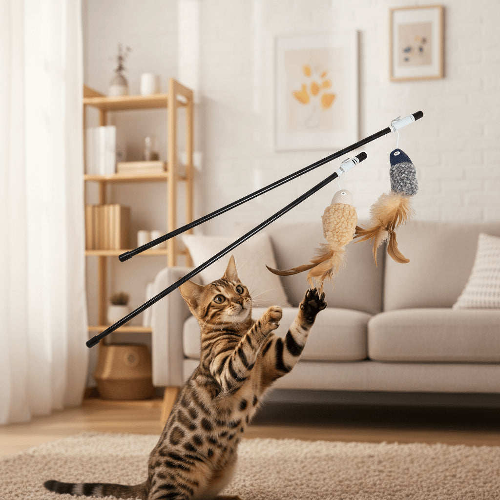 Jack and Vanilla Kattenspeeltje 5th Avenue Purrl - 46cm - Assorti