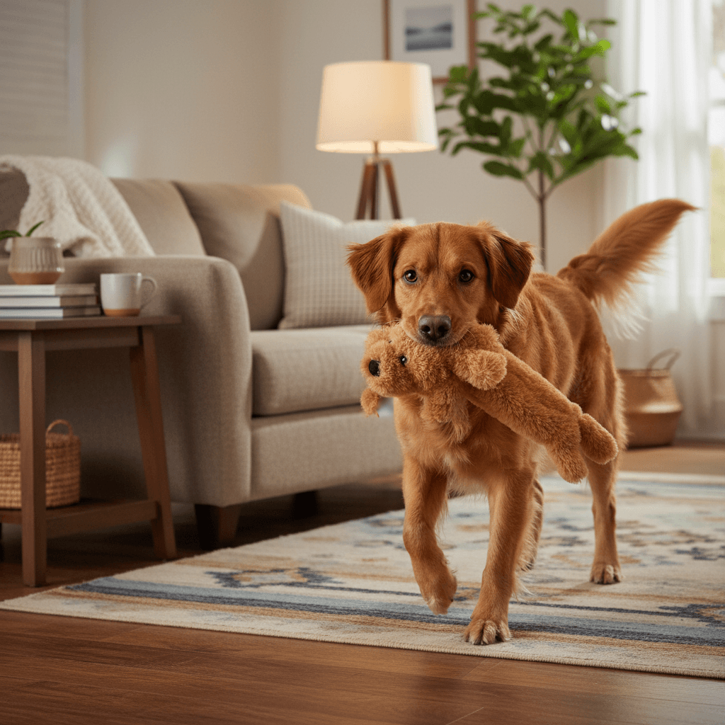 Animal Boulevard pluche knuffel voor honden, beige, 30 cm