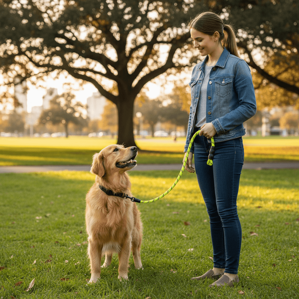 Animal Boulevard hondenlijn voor honden, geel, 150 cm