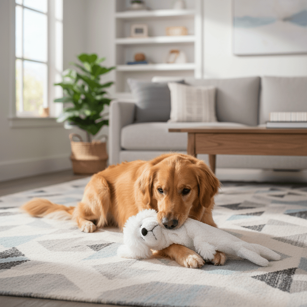 Animal Boulevard pluche knuffel voor honden, wit, 28 cm