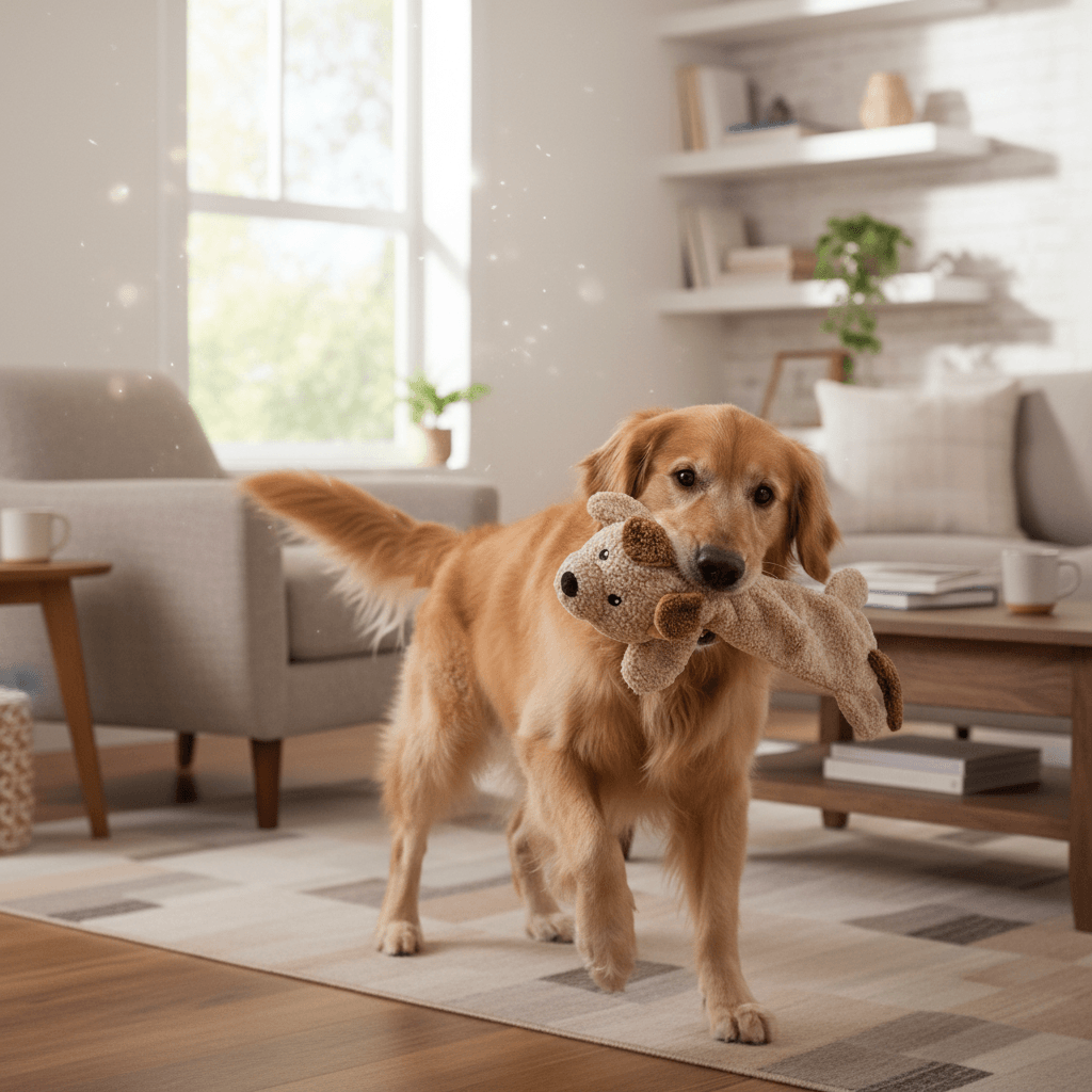 Animal Boulevard pluche knuffel voor honden, beige, 29 cm