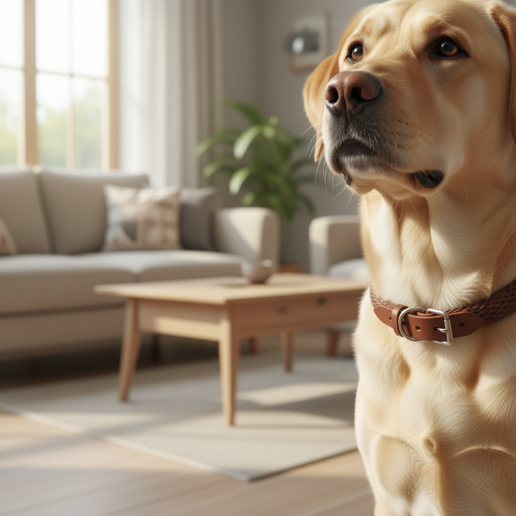 Jack and Vanilla halsband voor honden, bruin, 50 cm