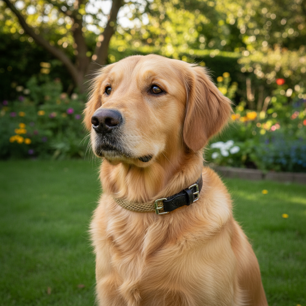 Jack and Vanilla halsband voor honden, beige, 60 cm
