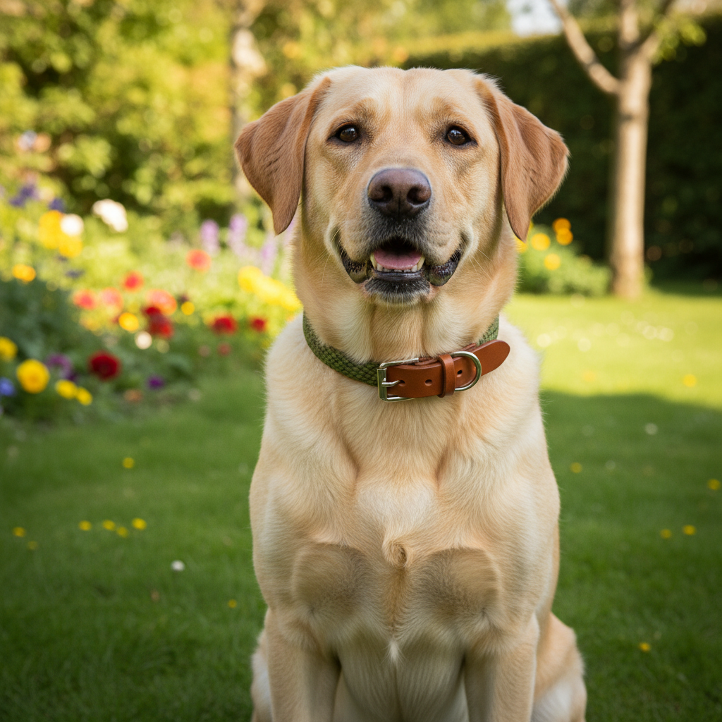 Jack and Vanilla halsband voor honden, groen, 65 cm