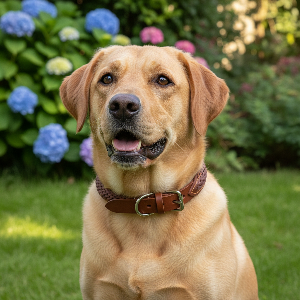 Jack and Vanilla halsband voor honden, bruin, 65 cm