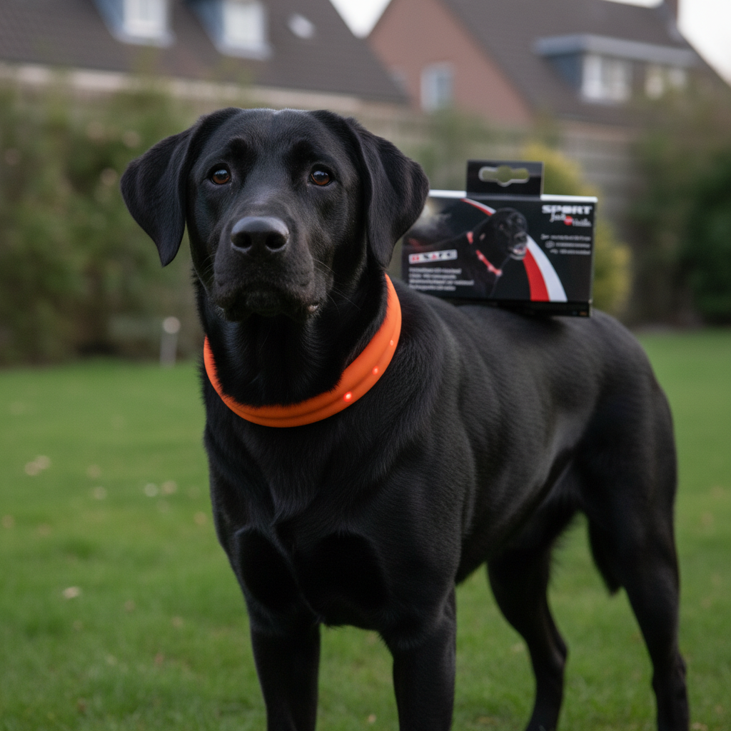Jack and Vanilla halsband voor honden, oranje, 75 cm