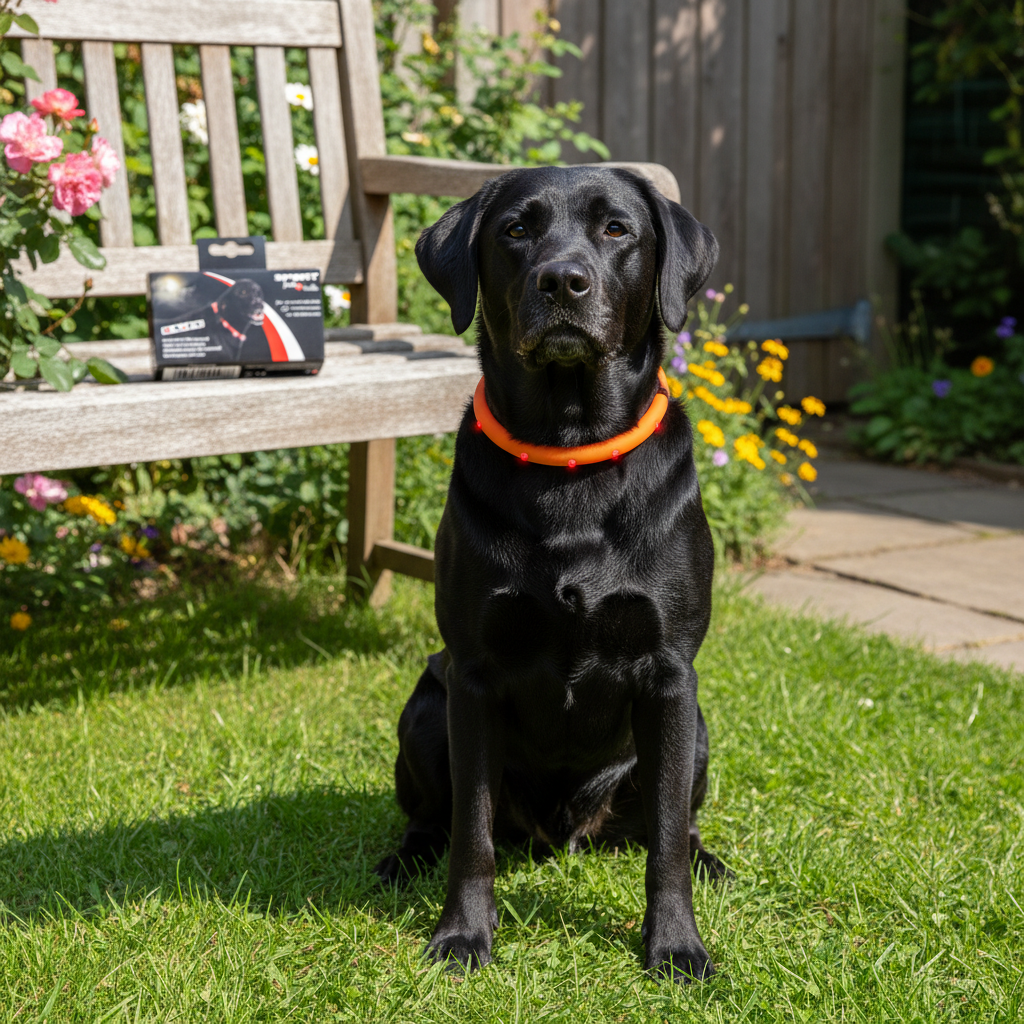 Jack and Vanilla halsband voor honden, oranje, 75 cm