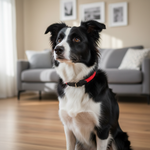 Jack and Vanilla halsband voor honden, rood, 50 cm