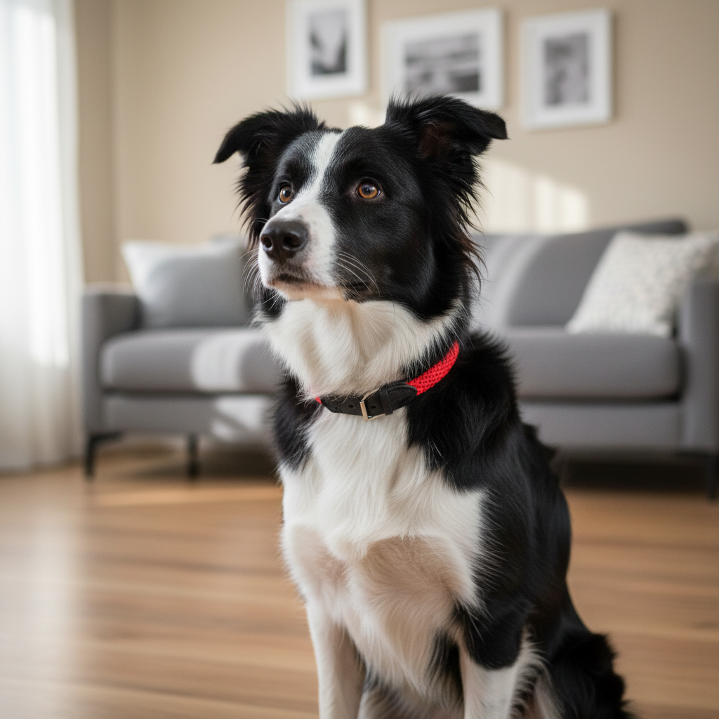 Jack and Vanilla halsband voor honden, rood, 50 cm