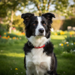 Jack and Vanilla halsband voor honden, rood, 65 cm