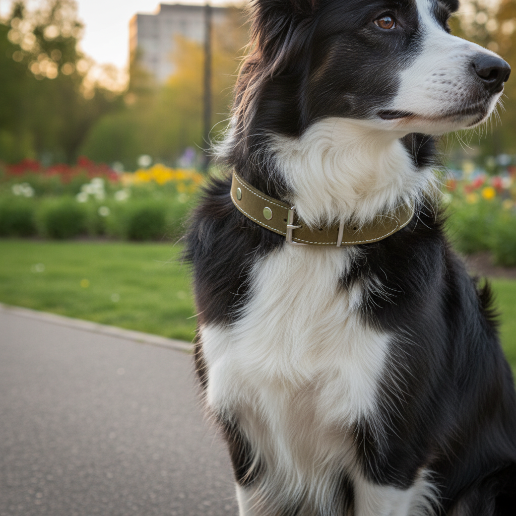 Jack and Vanilla halsband voor honden, groen, 25 cm