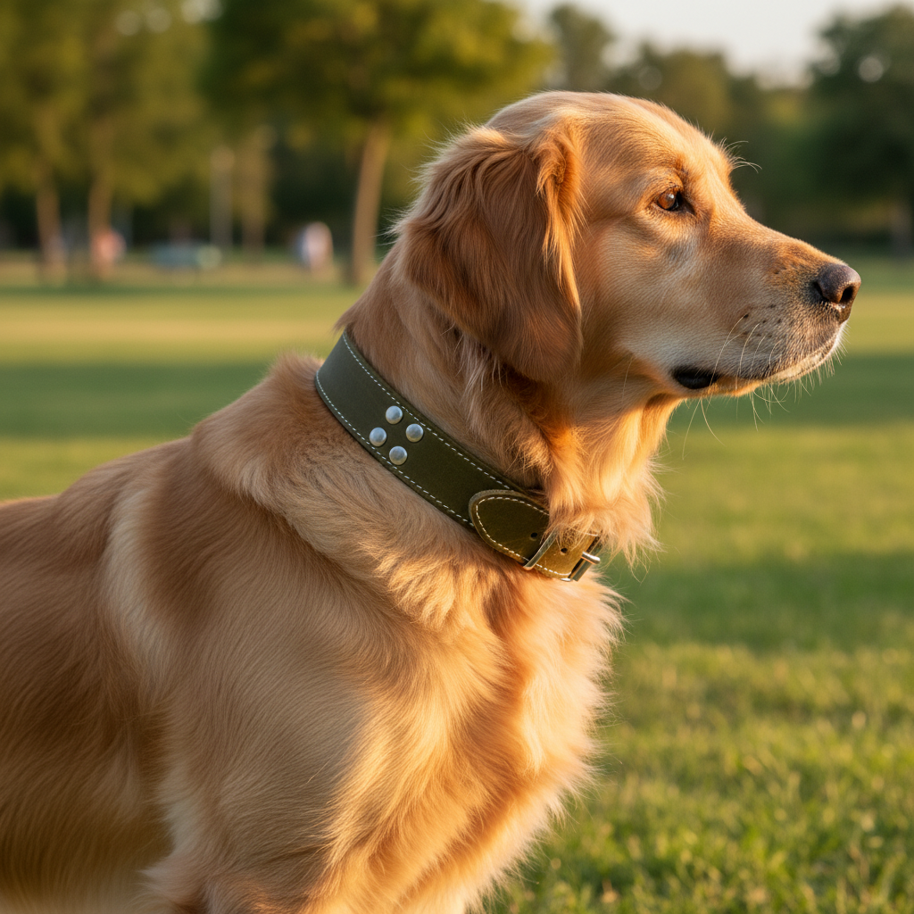 Jack and Vanilla halsband voor honden, groen, 30 cm