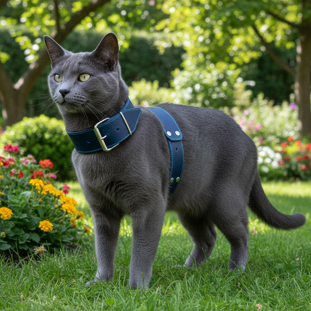Jack and Vanilla halsband voor honden, blauw, 70 cm