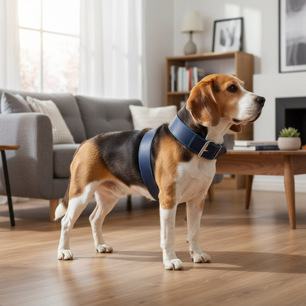 Jack and Vanilla halsband voor honden, blauw, 70 cm