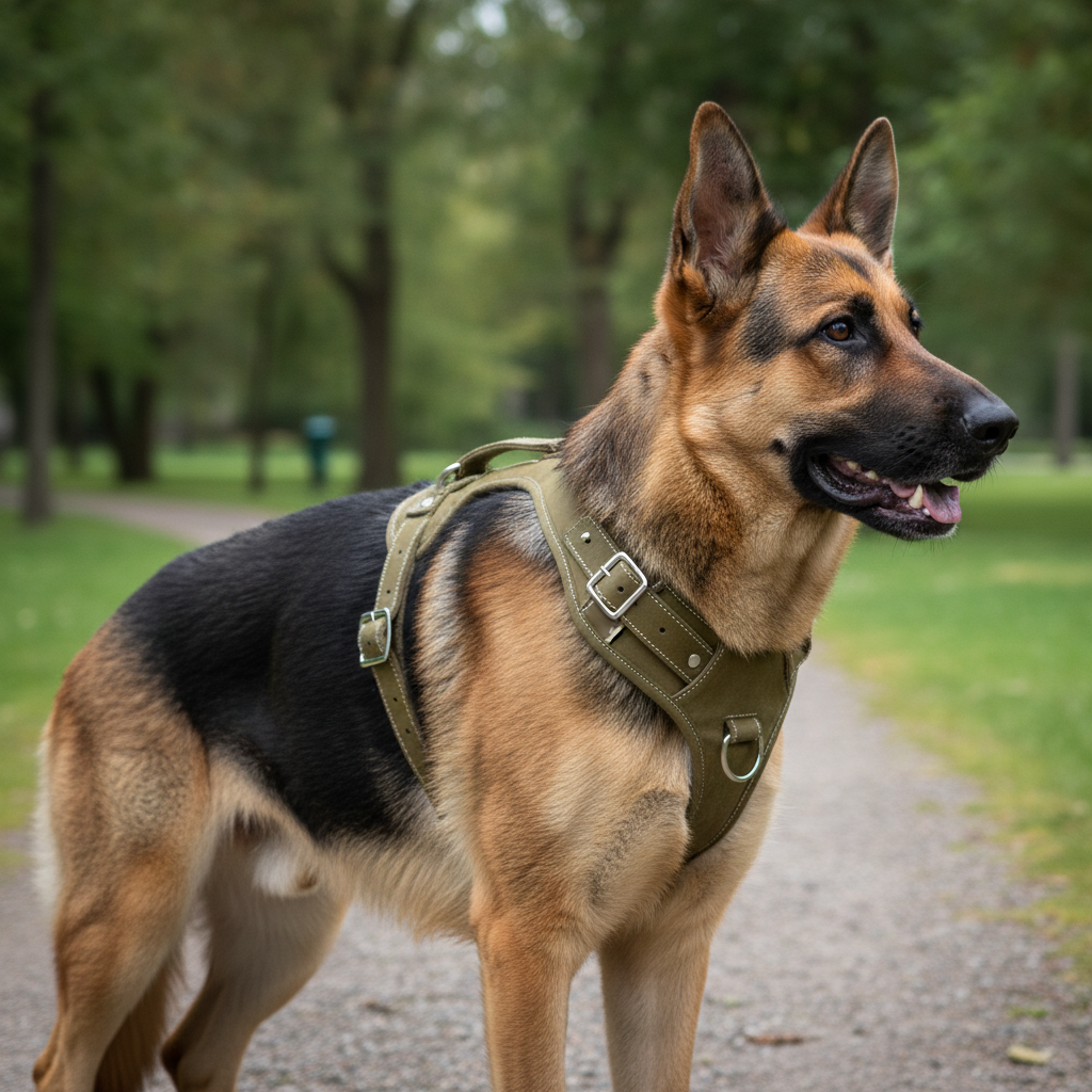 Jack and Vanilla tuigje voor honden, groen, 60 cm