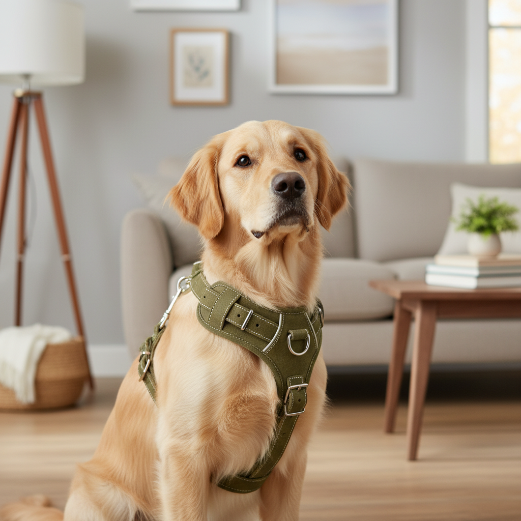 Jack and Vanilla tuigje voor honden, groen, 90 cm
