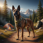 Jack and Vanilla tuigje voor honden, groen, 90 cm