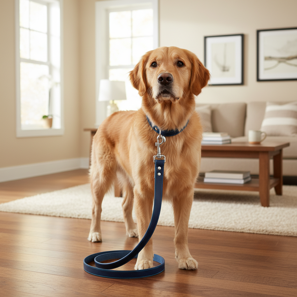 Jack and Vanilla hondenlijn voor honden, blauw, 50 cm