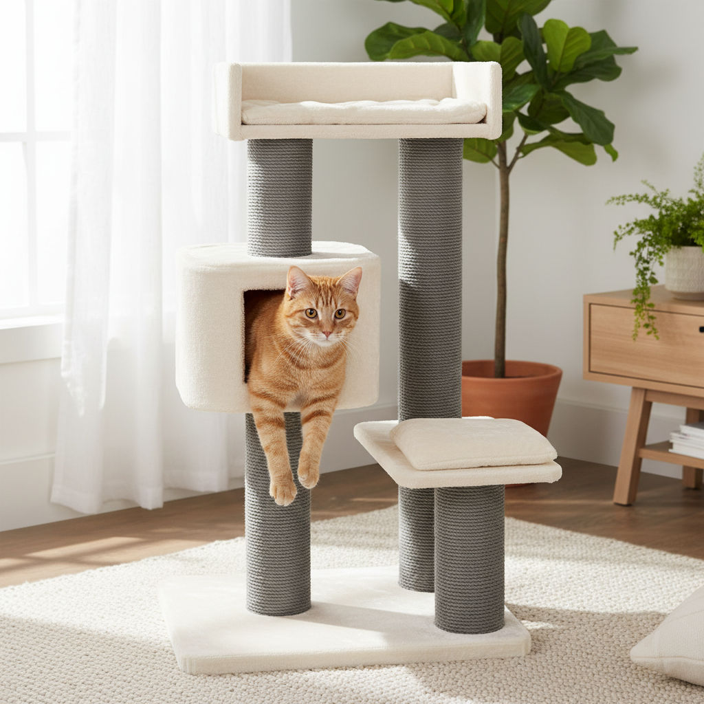 Jack and Vanilla krabpaal voor katten, beige, 70 cm