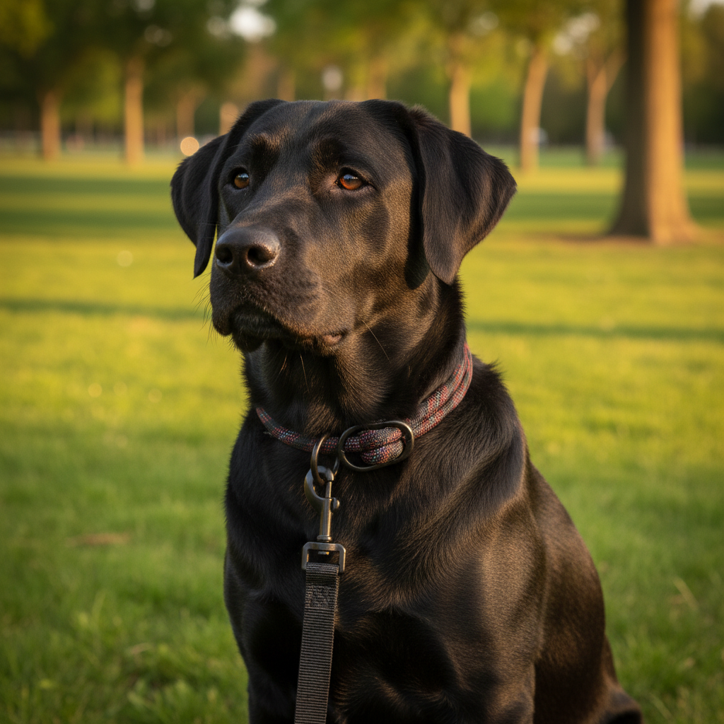 Jack and Vanilla halsband voor honden, zwart, 35 cm