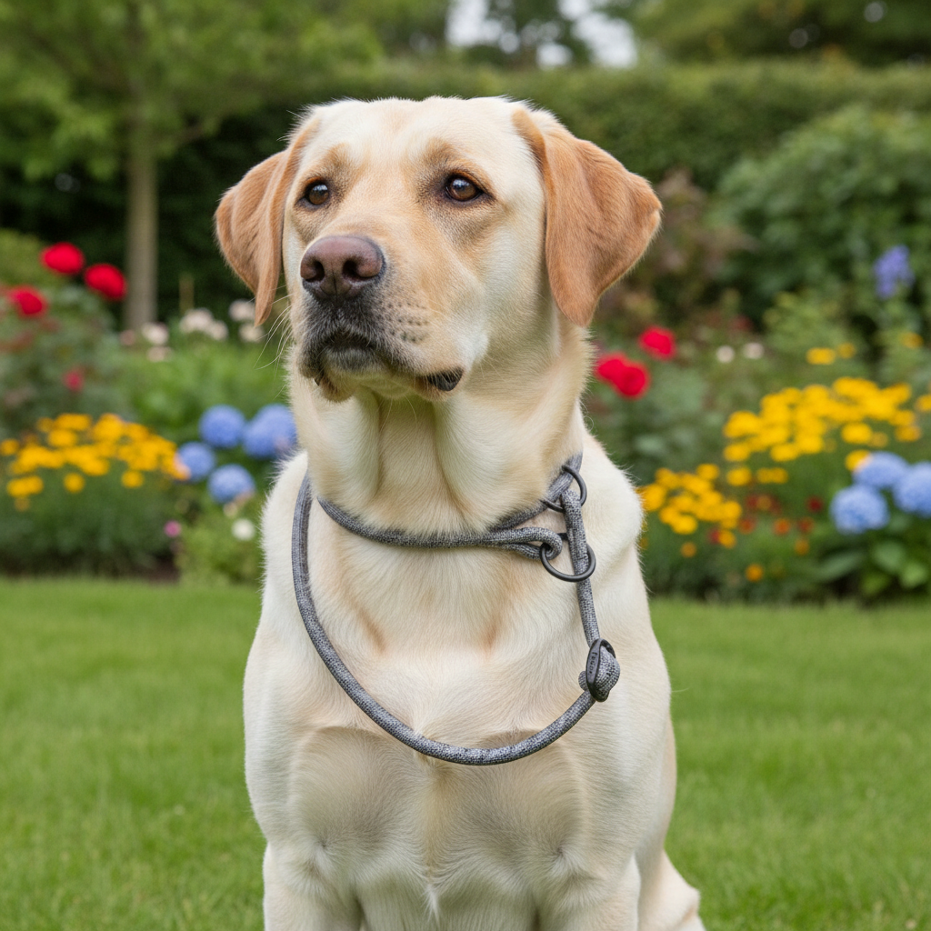 Jack and Vanilla halsband voor honden, grijs, 35 cm