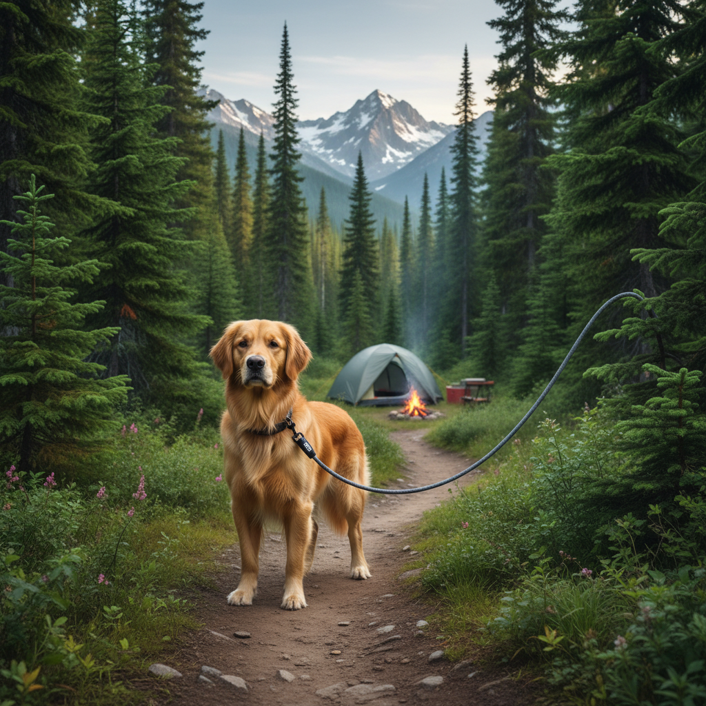 Jack and Vanilla hondenlijn voor honden, grijs, 120 cm