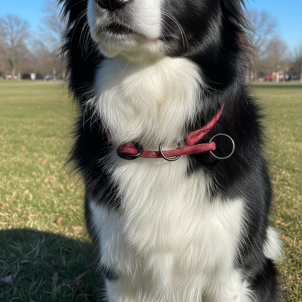 Jack and Vanilla halsband voor honden, rood, 35 cm