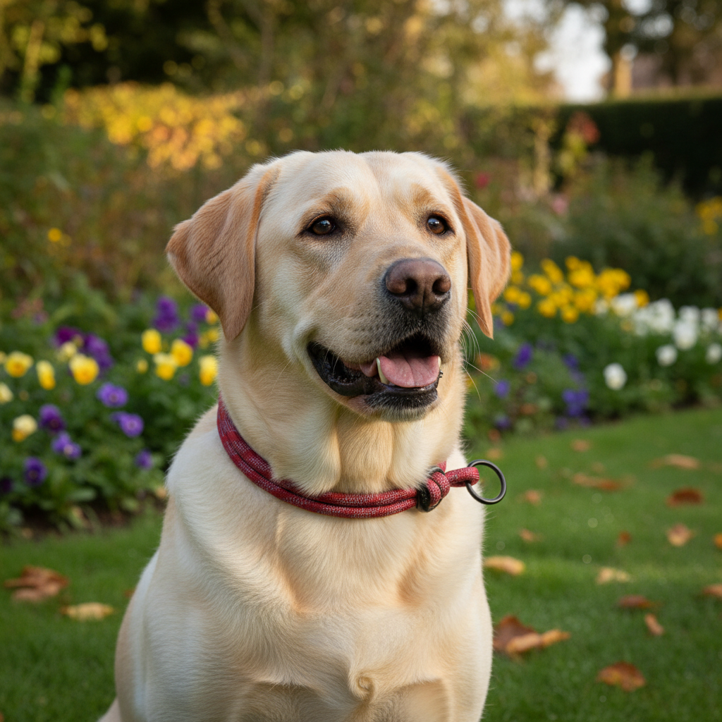 Jack and Vanilla halsband voor honden, rood, 35 cm