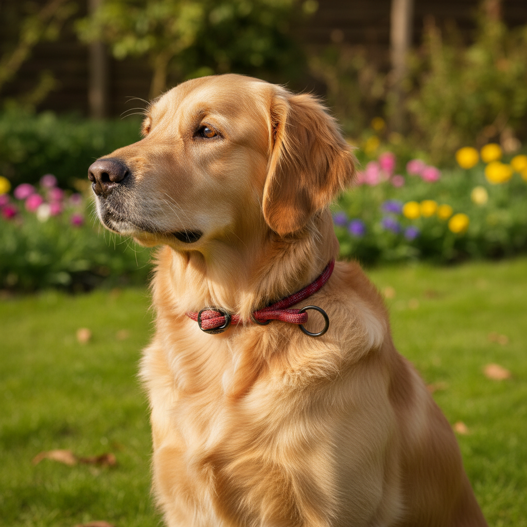 Jack and Vanilla halsband voor honden, rood, 40 cm