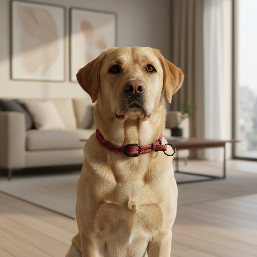 Jack and Vanilla halsband voor honden, rood, 40 cm