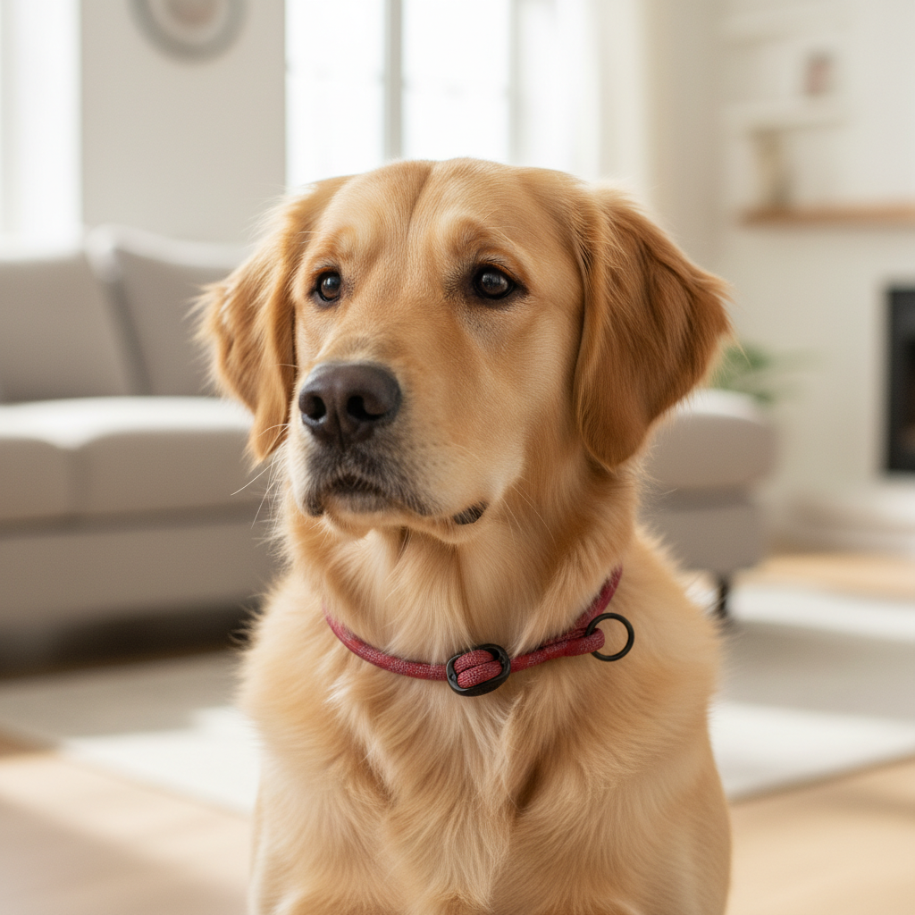Jack and Vanilla halsband voor honden, rood, 50 cm