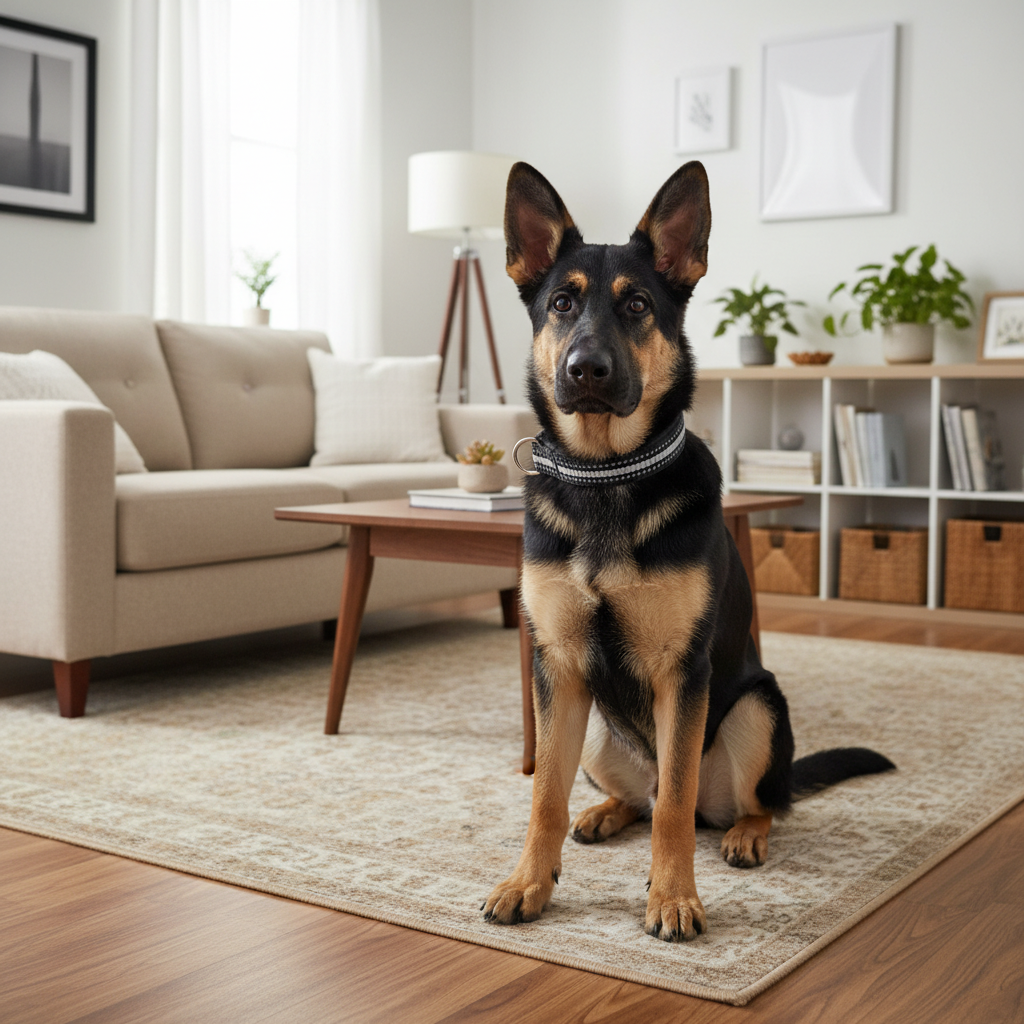 Jack and Vanilla halsband voor honden, zwart, 35 cm