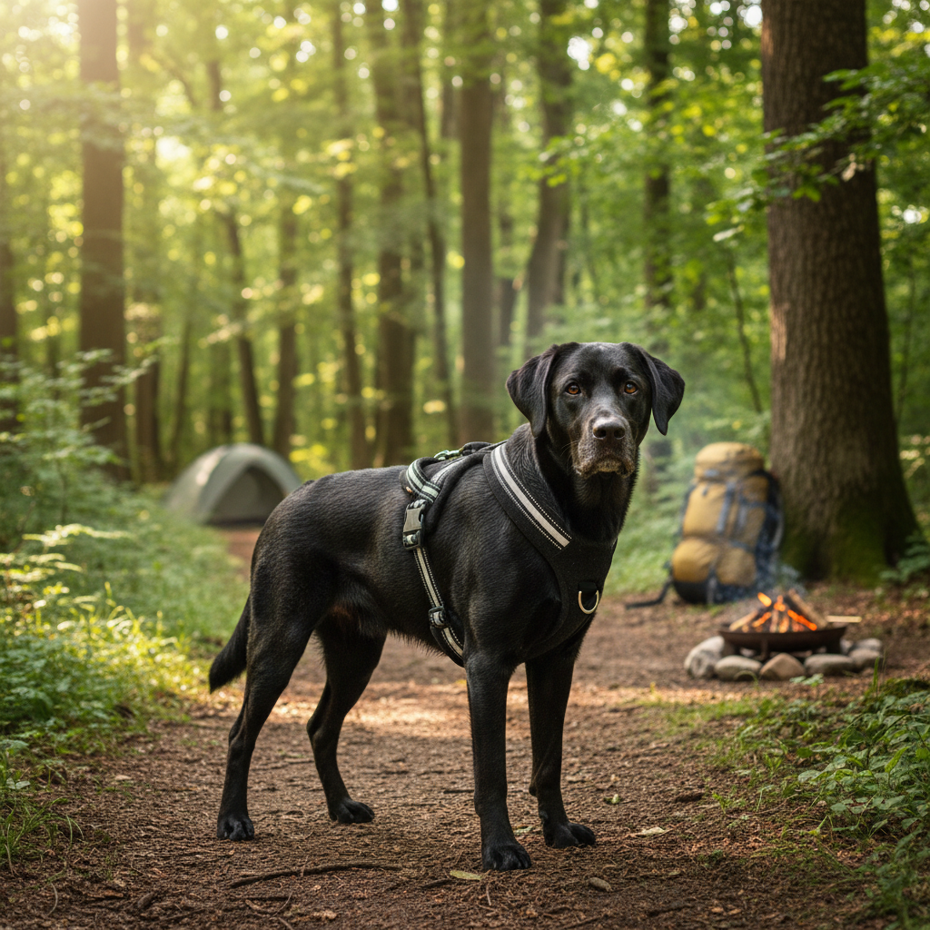 Jack and Vanilla tuigje voor honden, zwart, 70 cm