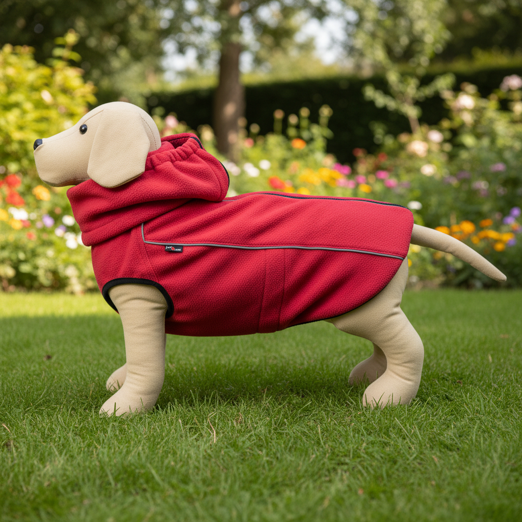 Jack and Vanilla jas voor honden, rood, 40 cm